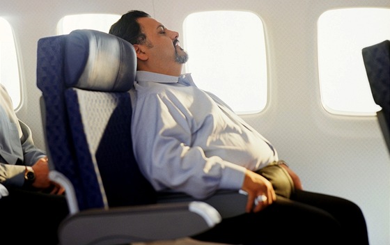 Cestující v letadle - ilustraní foto