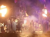 V arelu Podzmeck nivy v Tebi se konalo jedin pedstaven opery Nabucco pod irm nebem v zemi. (1. erven 2011)