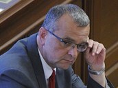 Miroslav Kalousek pi jednn Snmovny, kde poslanci jednali o zven DPH.
