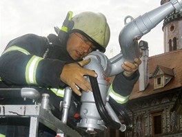 Cvien hasi na zmku v eskm Krumlov. 