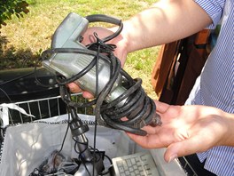 Elektrowin vyuil oblben farmsk trhy ke sbru elektroodpadu. Za kus nabz svazek mrkve.