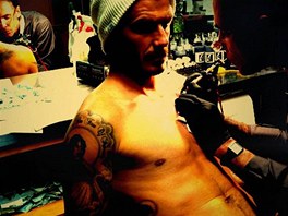 David Beckham a legendrn tatr Mark Mahoney