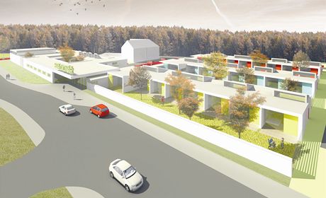 Vizualizace nového komunitního centra v Ostrav.