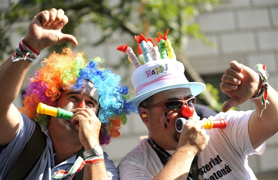 Odbory stávkovaly proti vlád i v centru maarské Budapeti (16.6.2011)