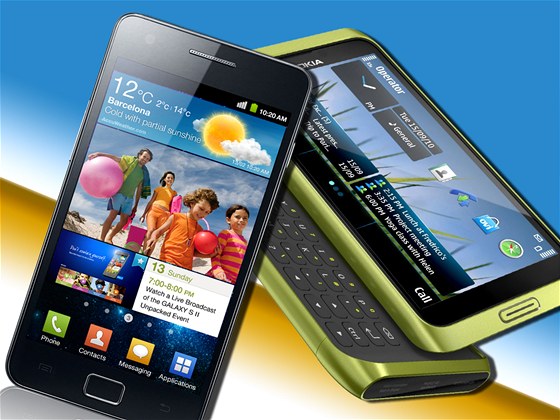 Samsung Galaxy SII a Nokie E7