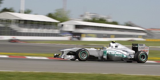Nico Rosberg pi tréninku na Velkou cenu Kanady. 