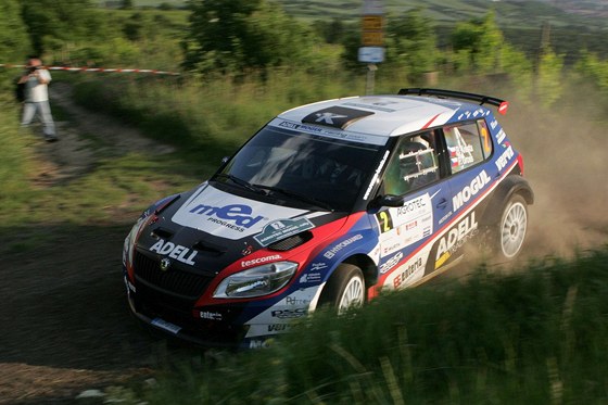 Roman Kresta a Petr Gross na  Rallye Hustopee