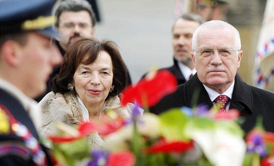 Václav Klaus s manelkou