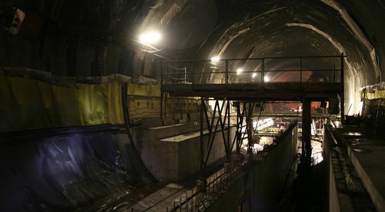 Výstavba tunelu Blanka