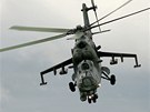 Vrtulník MI-24. Memorial Air Show 2011 v Roudnici nad Labem.