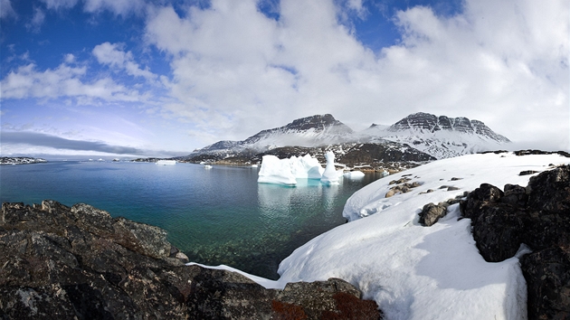 Ledové kry po 100 km pouti v Qeqertarsuaq