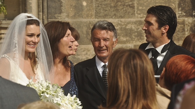 Gianluigi Buffon s rodii a manelkou