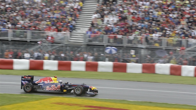 Sebastian Vettel z Red Bullu bhem Velké ceny Kanady.