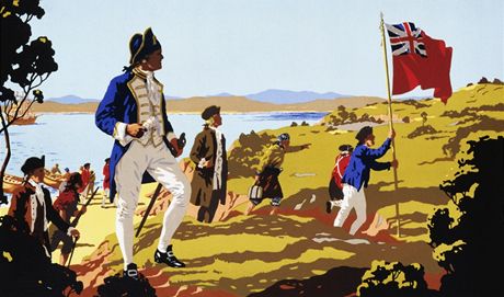Jako první Brit piplul do Austrálie v roce 1770 James Cook, který pojmenoval