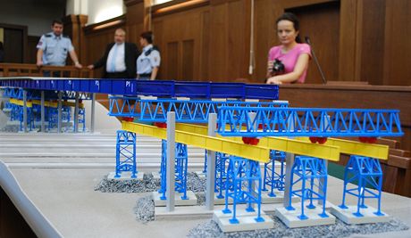 Model mostu ze Studnky v jednac sni.