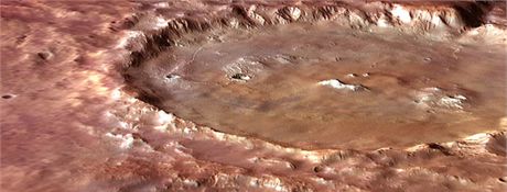 Krter Eberswalde - Jedno ze zamtnutch mst pistn sondy Mars Science