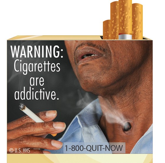 Krabiky amerických cigaret budou od íjna 2012 doplnné drsnými obrázky orgán pokozených kouením. (21. ervna 2011)