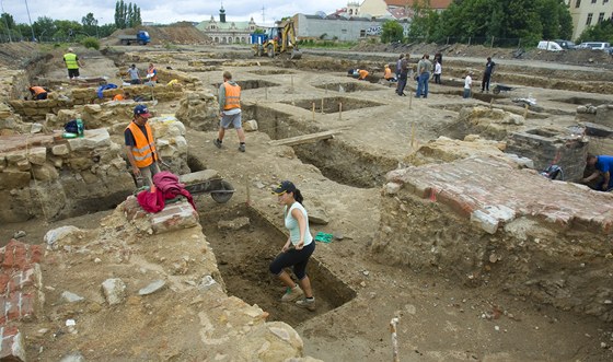 Archeologický przkum na míst, kde vyroste nové plzeské divadlo