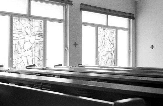 Historický snímek kaple v areálu nemocnice v Novém Mst na Morav.