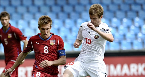 MLADÍCI NESTAILI. etí fotbalisté do 21 let v barái o olympiádu nestaili.