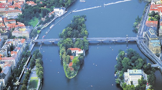 Stelecký ostrov v Praze na Vltav