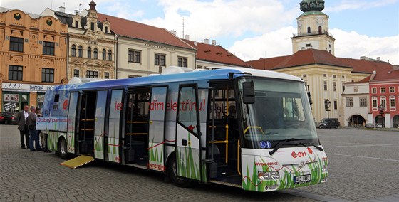 Pedstavení elektrobusu v Kromíi.