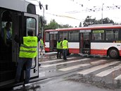 Rekonstrukce nehody tramvaje a trolejbusu v Brn. (23. ervna 2011)