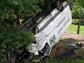 Nehoda dodvky u obce Lupenice. (25. ervna 2011)
