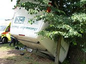 Nehoda dodvky u obce Lupenice. (25. ervna 2011)