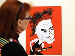 Izraelsk vtvarnk Hanoch Piven vystavuje v Praze vstavu svch karikatur