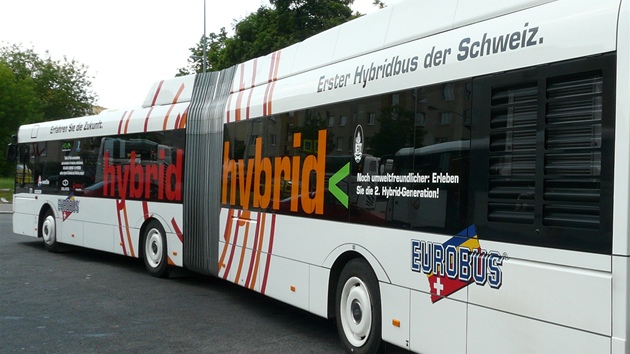 Hybridní autobus Solaris.