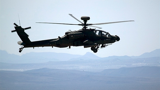 Vrtulnk Apache britskch jednotek v Afghnistnu