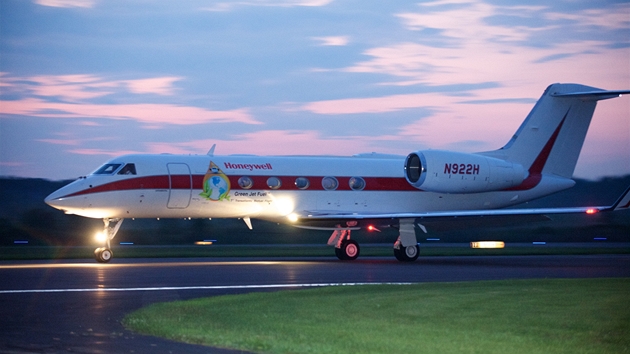 Gulfstream G450 na biopalivo Green Jet Fuel 