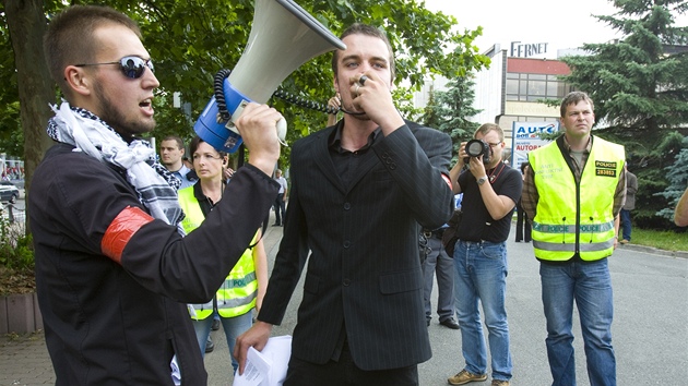 Demonstrace za plzeský dm kultury.