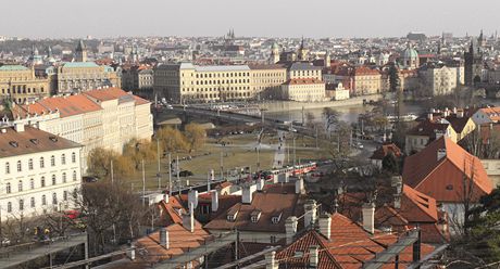 Souasný stav - sted Klárova se vlastn nevyuívá.