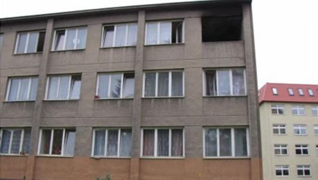 V Ostrav hoel jeden z byt v ubytovn v Sadov ulici.