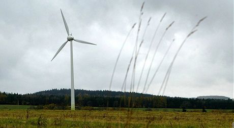 Plán na stavbu vtrných elektáren poblí Národního parku Podyjí místním vadil. Nelíbilo se jim, e by vtrníky naruily ráz krajiny. Ilustraní foto