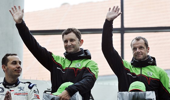 Belgian Freddy Loix (vpravo) vyhrál Rallye Bohemia. Uprosted je jeho