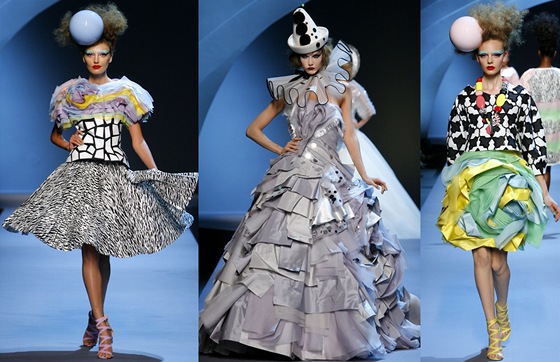 Haute couture pehlídka Dior, první po odchodu Johna Galliana z tohoto módního
