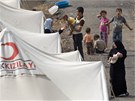 Syrt uprchlci v tboe tureckho ervenho plmsce (24. ervna 2011)