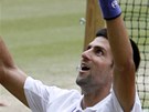 Novak Djokovi prv vyhrl Wimbledon