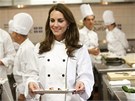 William a Kate pipravuj jdlo v Quebec Tourism and Hotel Institute v...