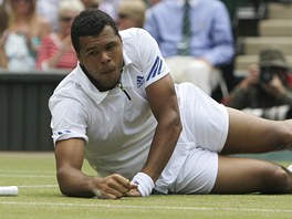 Jo-Wilfried Tsonga v semifinle Wimbledonu na Djokovie nestail