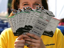 Iva Sttov je pi festivalu ivou reklamou spolenosti Lufthansa. 
