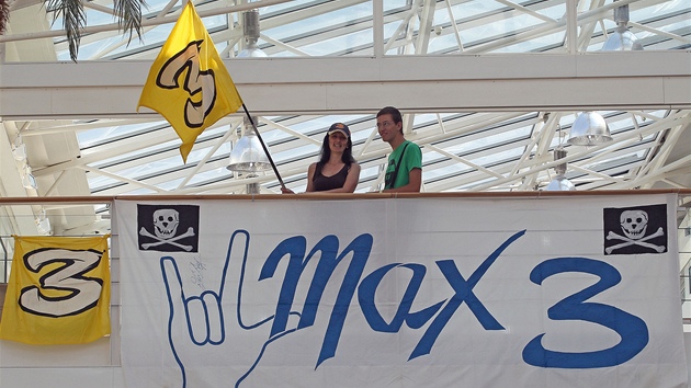 Max Biaggi na tiskové konferenci v Brn v ervenci 2011.