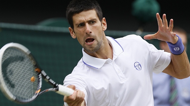 Novak Djokovi ve finále Wimbledonu