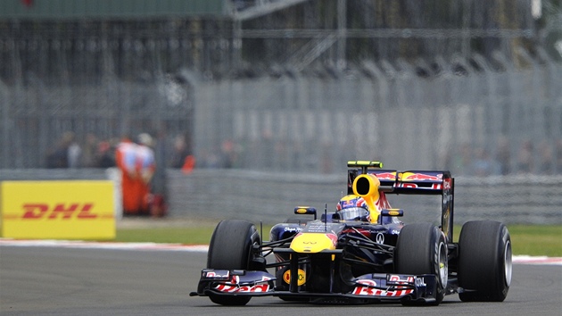 POLE POSITION. Mark Webber bude do Velké ceny Británie startovat z první