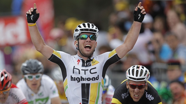 HURÁ. Brit Mark Cavendish vyhrál ve spurtu 5. etapu Tour de France. HURÁ. Brit Mark Cavendish vyhrál ve spurtu 5. etapu Tour de France.