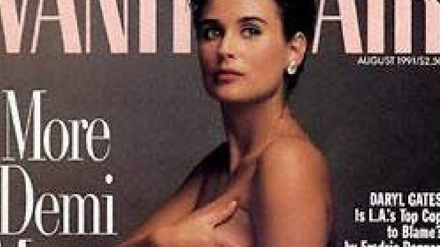 Thotná Demi Moore na obálce asopisu Vanity Fair (srpen 1991)