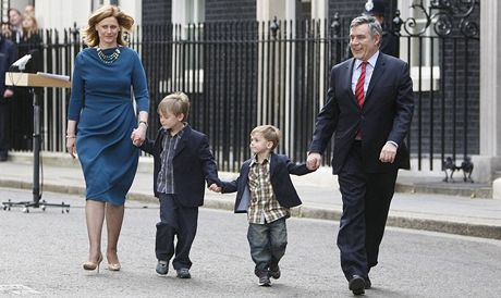 Gordon Brown s rodinou